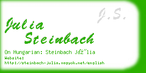 julia steinbach business card